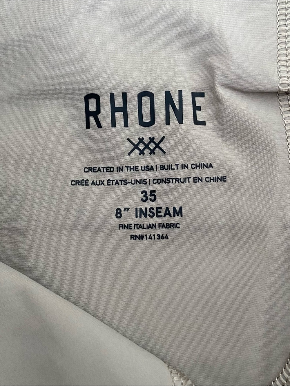NEW Rhone 8" Resort Shorts in Sandalo Khaki Men’s Size 35 - Picture 8 of 10